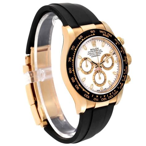 gold daytona rubber strap|rubber straps for rolex daytona.